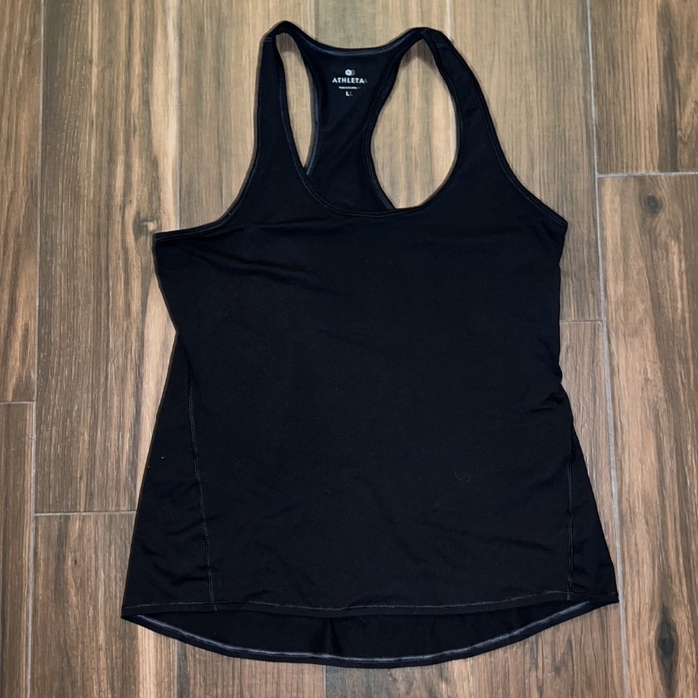 Athleta Black Racerback Tank - Picture 2 of 3